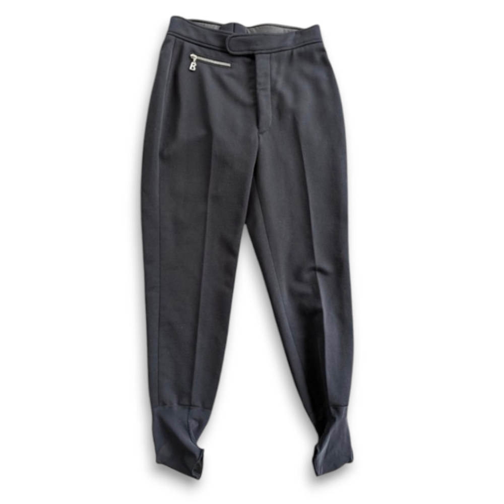 Bogner Vintage Stirrup Winter Cozy Ski Pants Lined Women's Sz 10 in Black